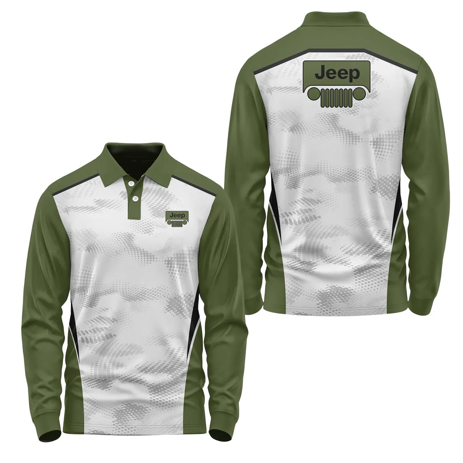 Jeep Long Sleeve Polo SC081