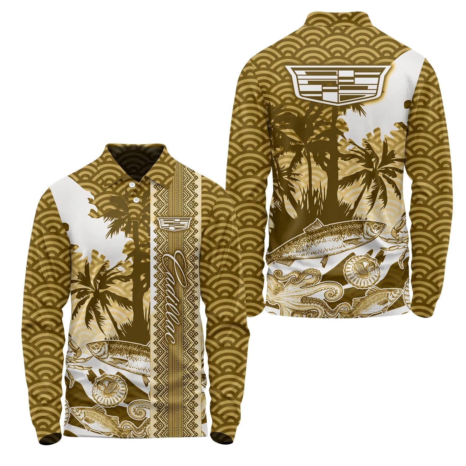 Cadillac Long Sleeve Polo SHW038