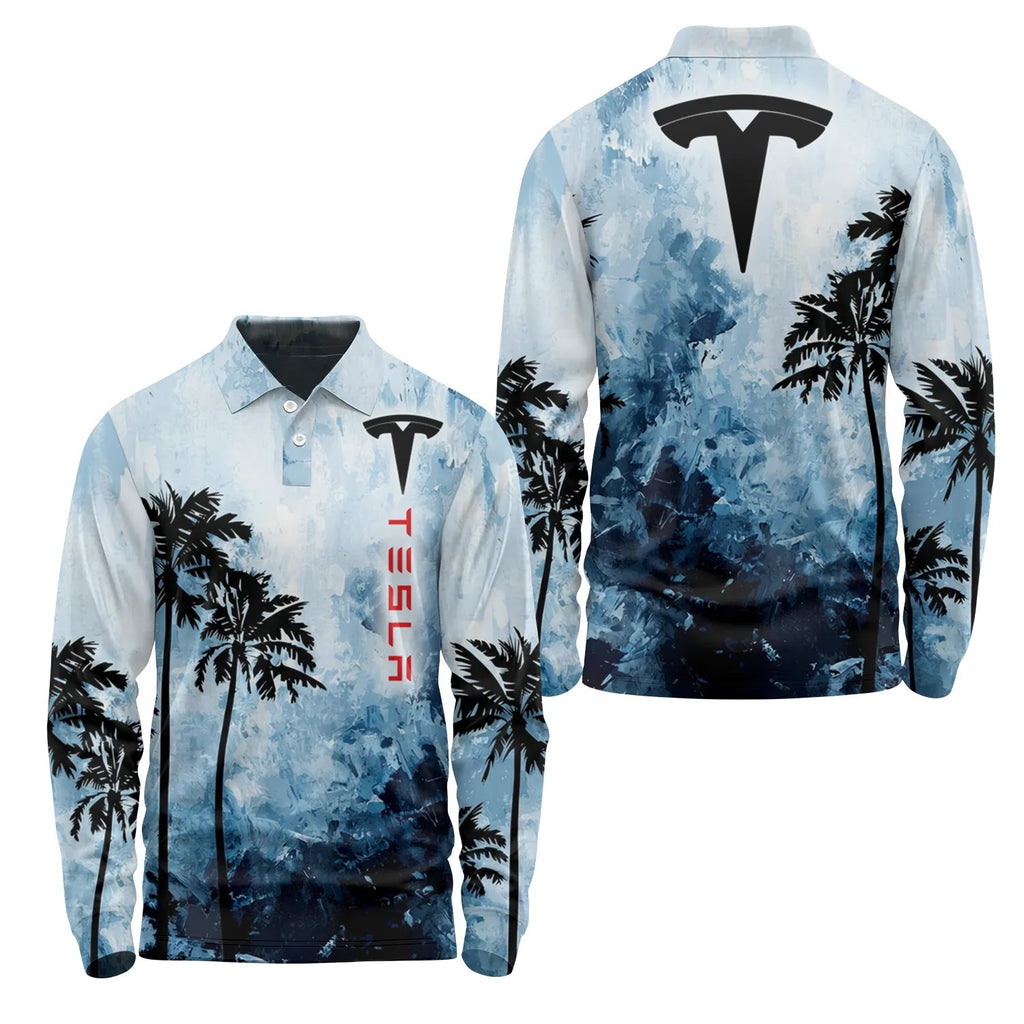 Tesla Long Sleeve Polo SHW034
