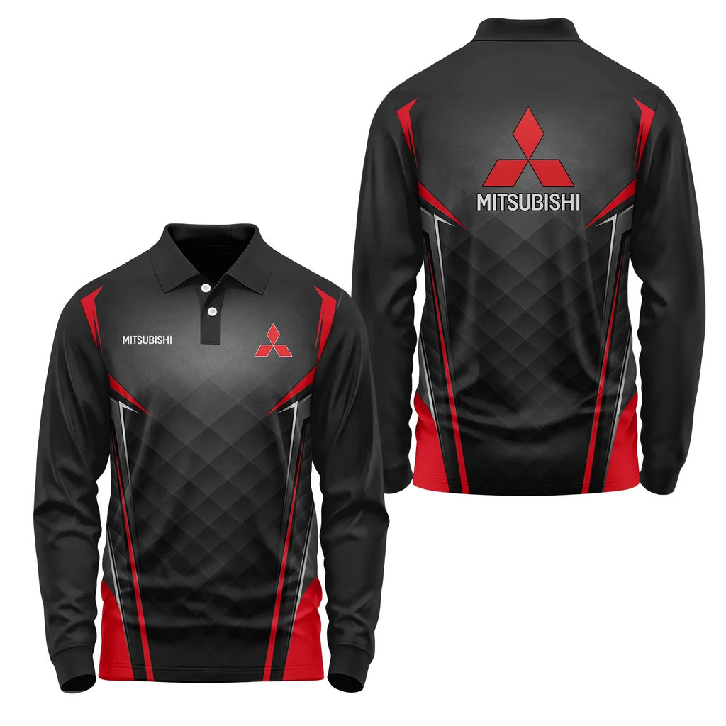 Mitsubishi Long Sleeve Polo SC074