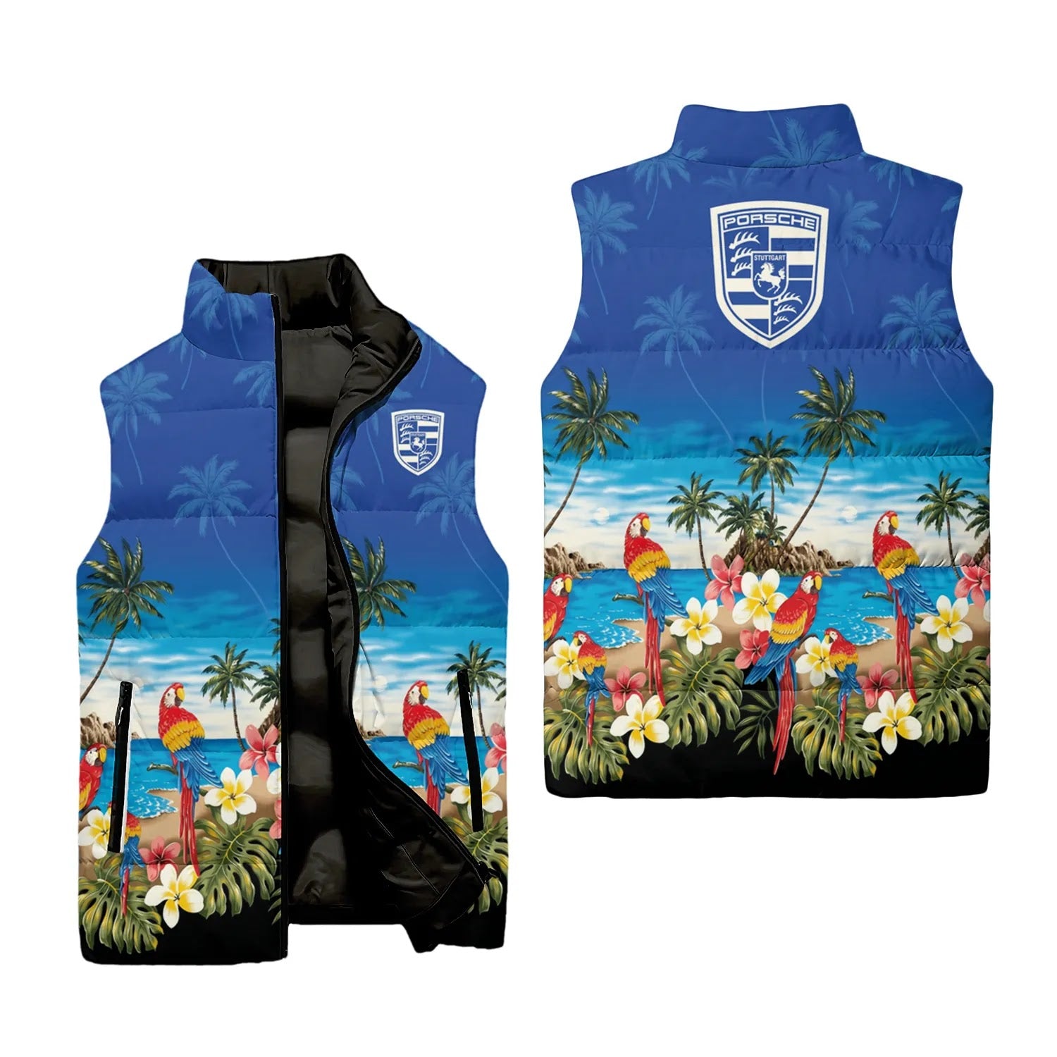 Porsche Sleeveless Puffer Jacket SHW005