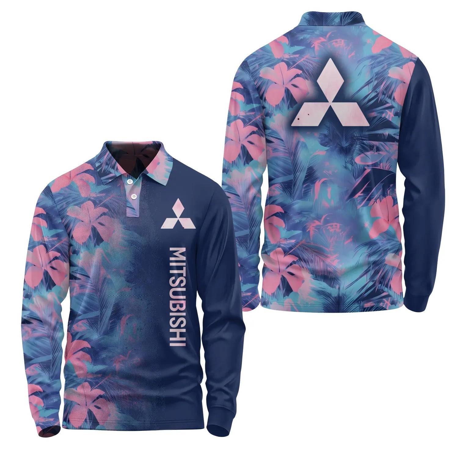 Mitsubishi Long Sleeve Polo SHW054