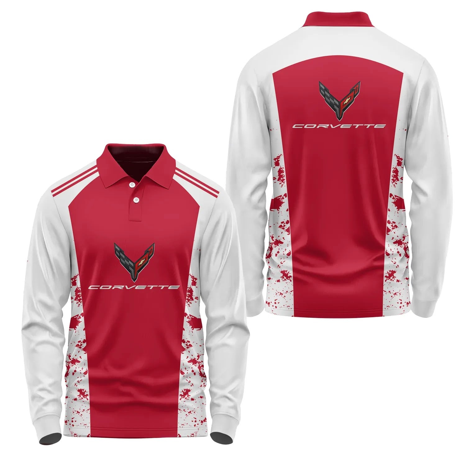 Corvette Long Sleeve Polo SC089