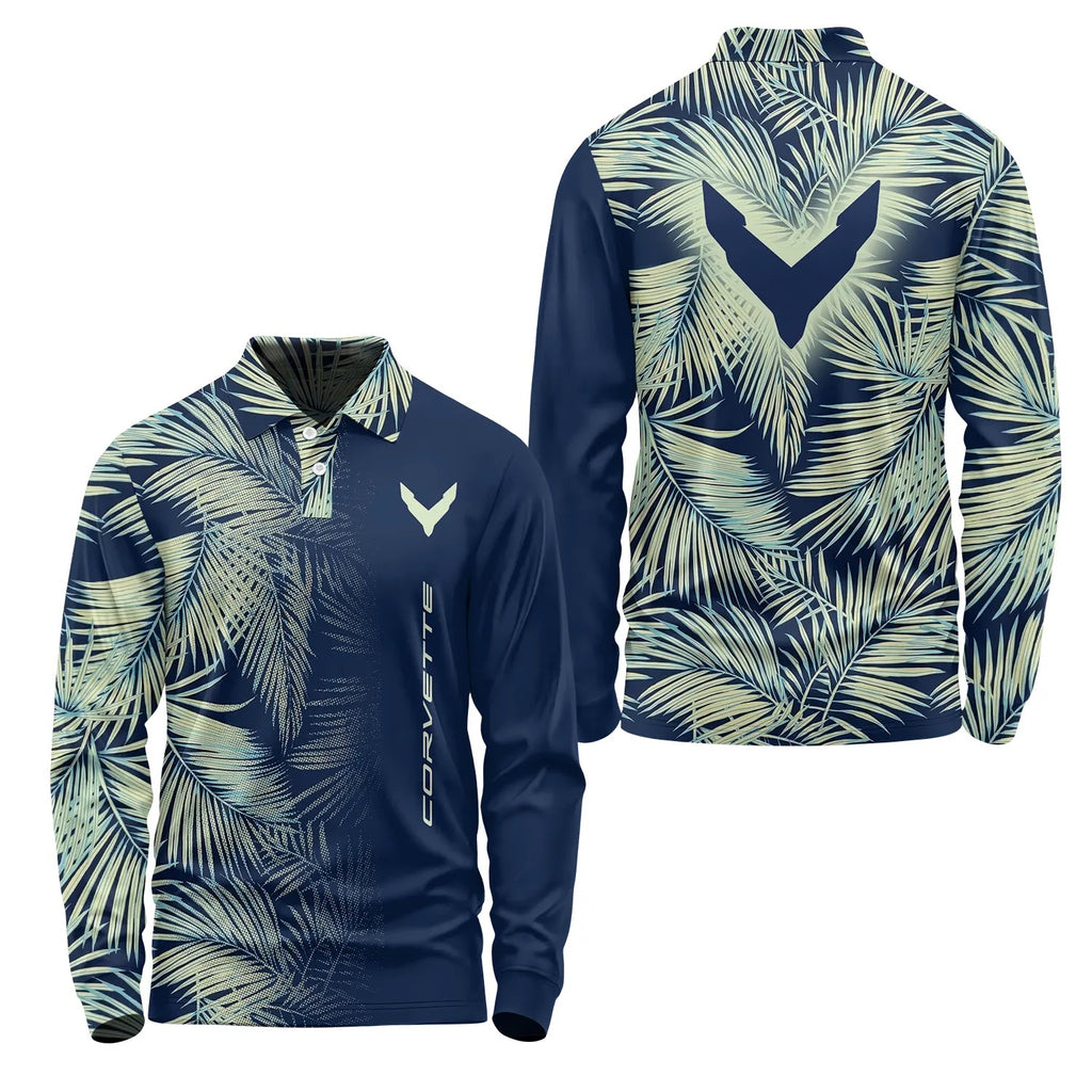 Corvette Long Sleeve Polo SHW003
