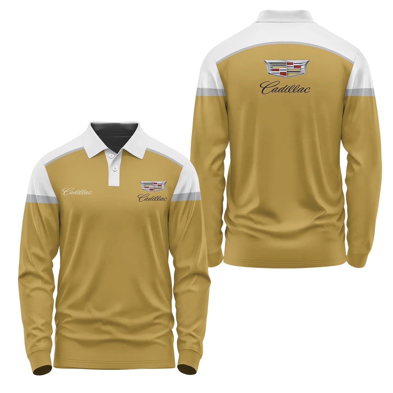 Cadillac Long Sleeve Polo SC087