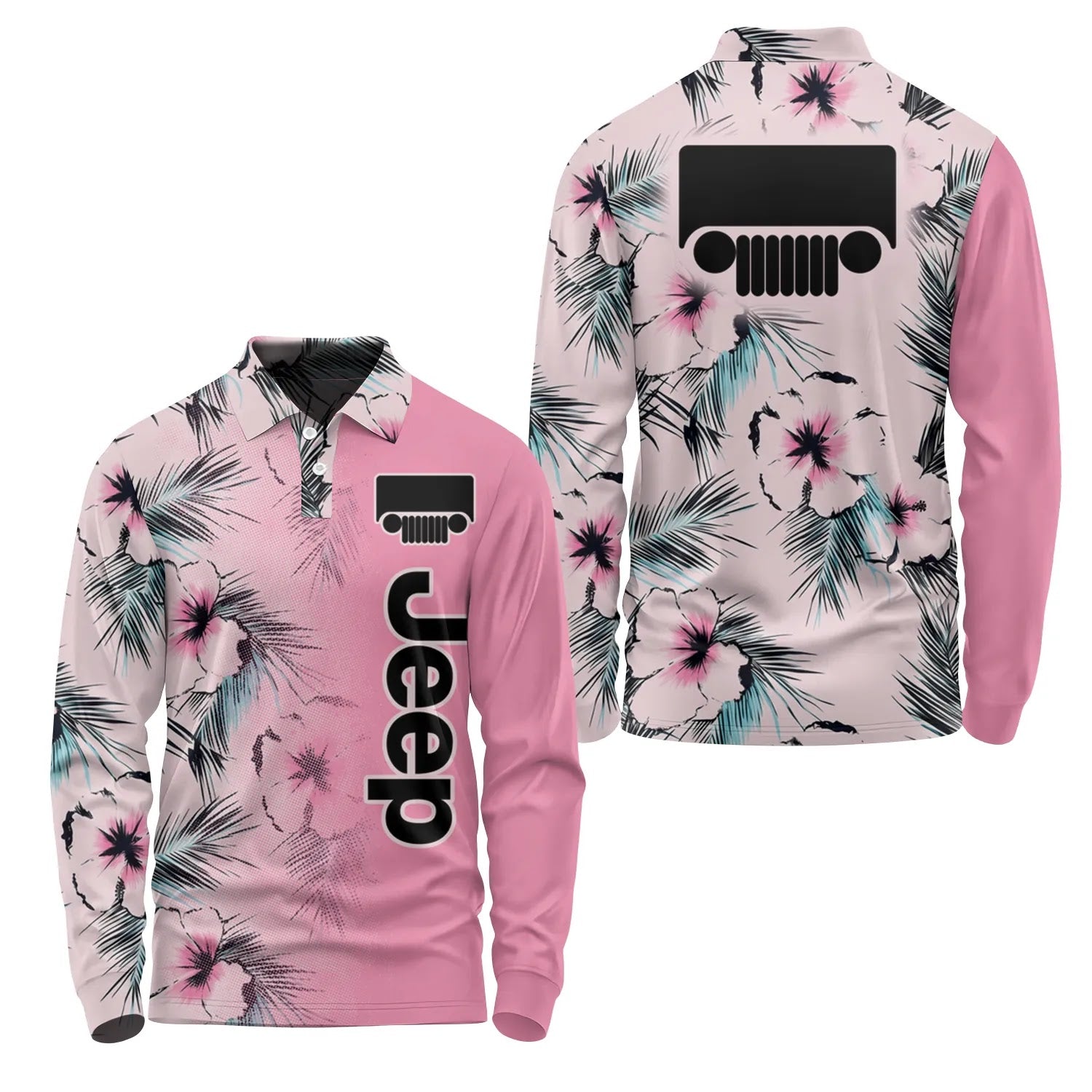 Jeep Long Sleeve Polo SHW056