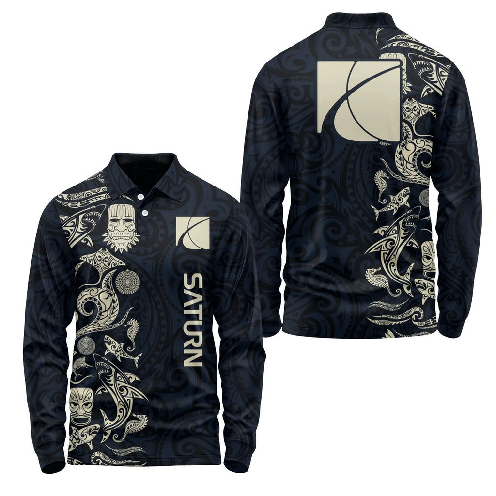 Saturn Long Sleeve Polo SHW033