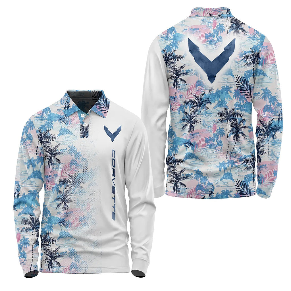 Corvette Long Sleeve Polo SHW029