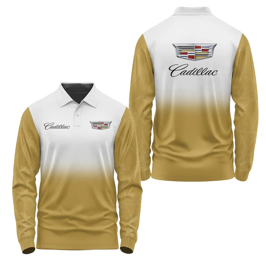 Cadillac Long Sleeve Polo SC120