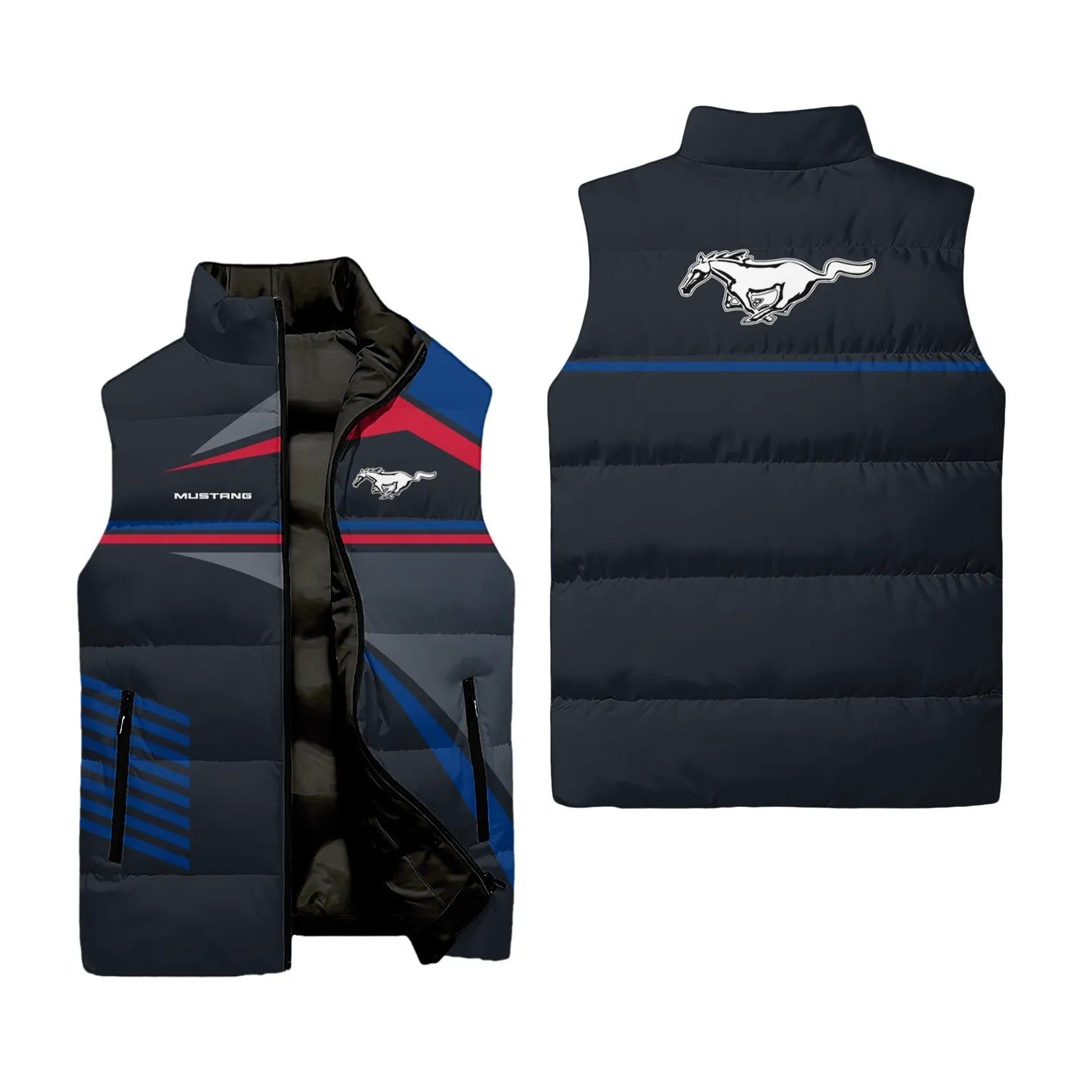 Ford Mustang Sleeveless Puffer Jacket SC067