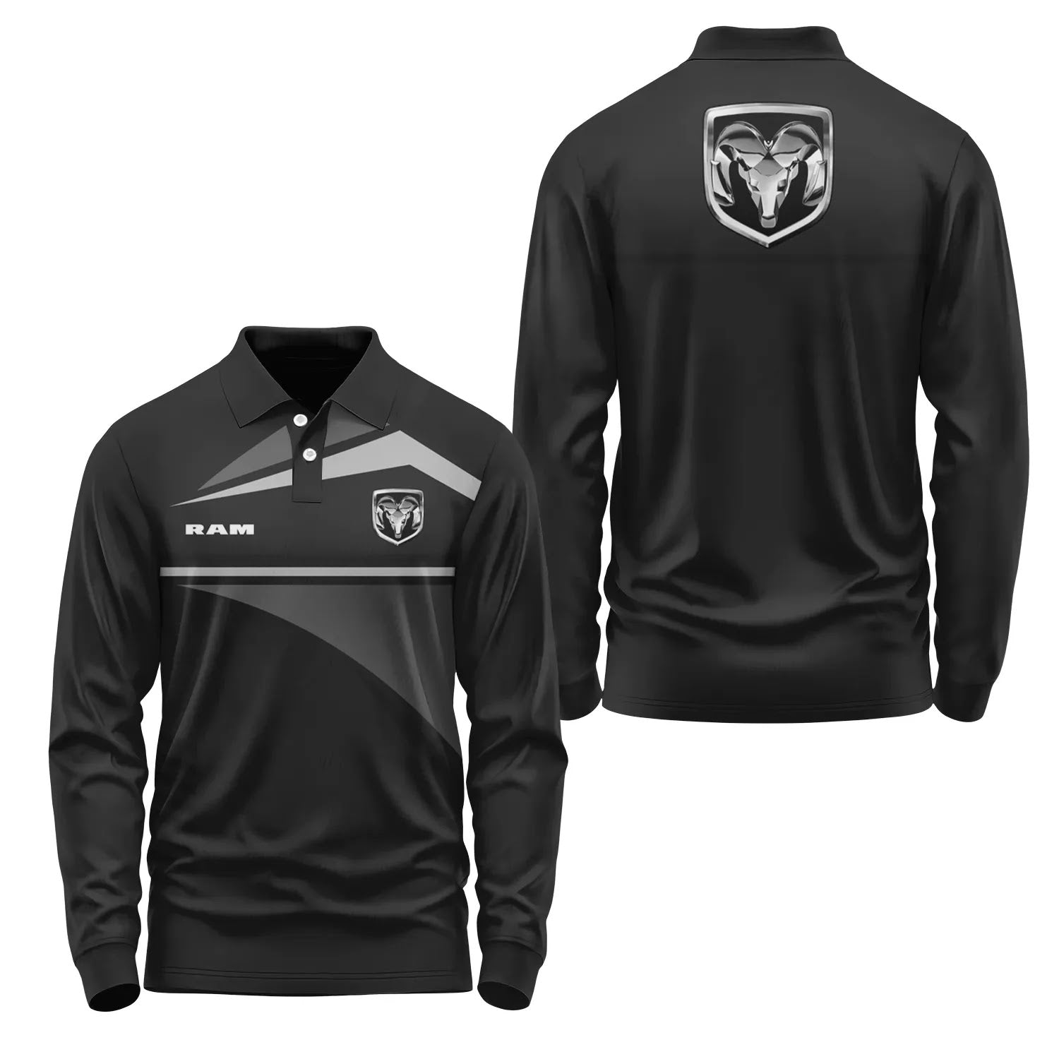 Ram Long Sleeve Polo SC067