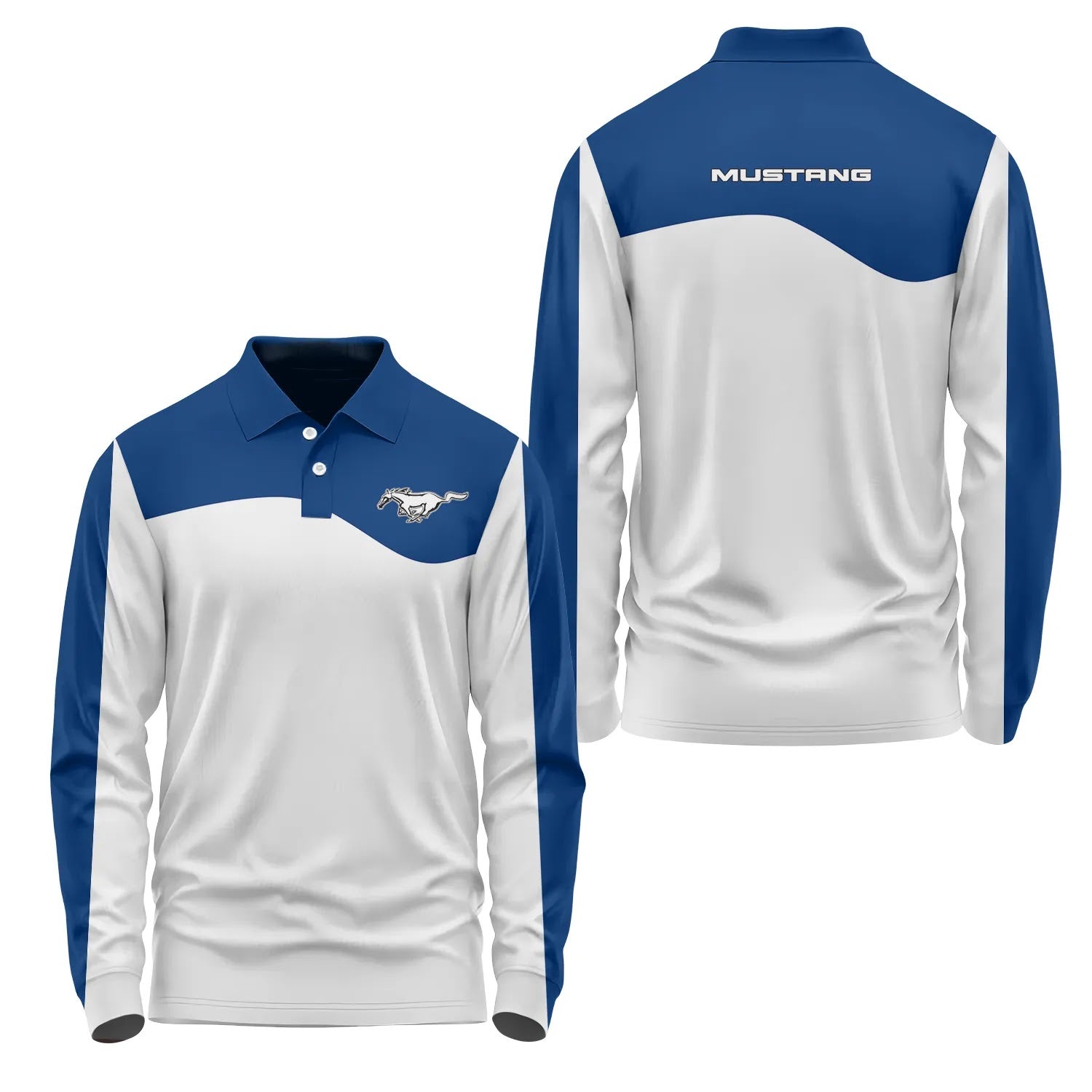 Ford Mustang Long Sleeve Polo SC110