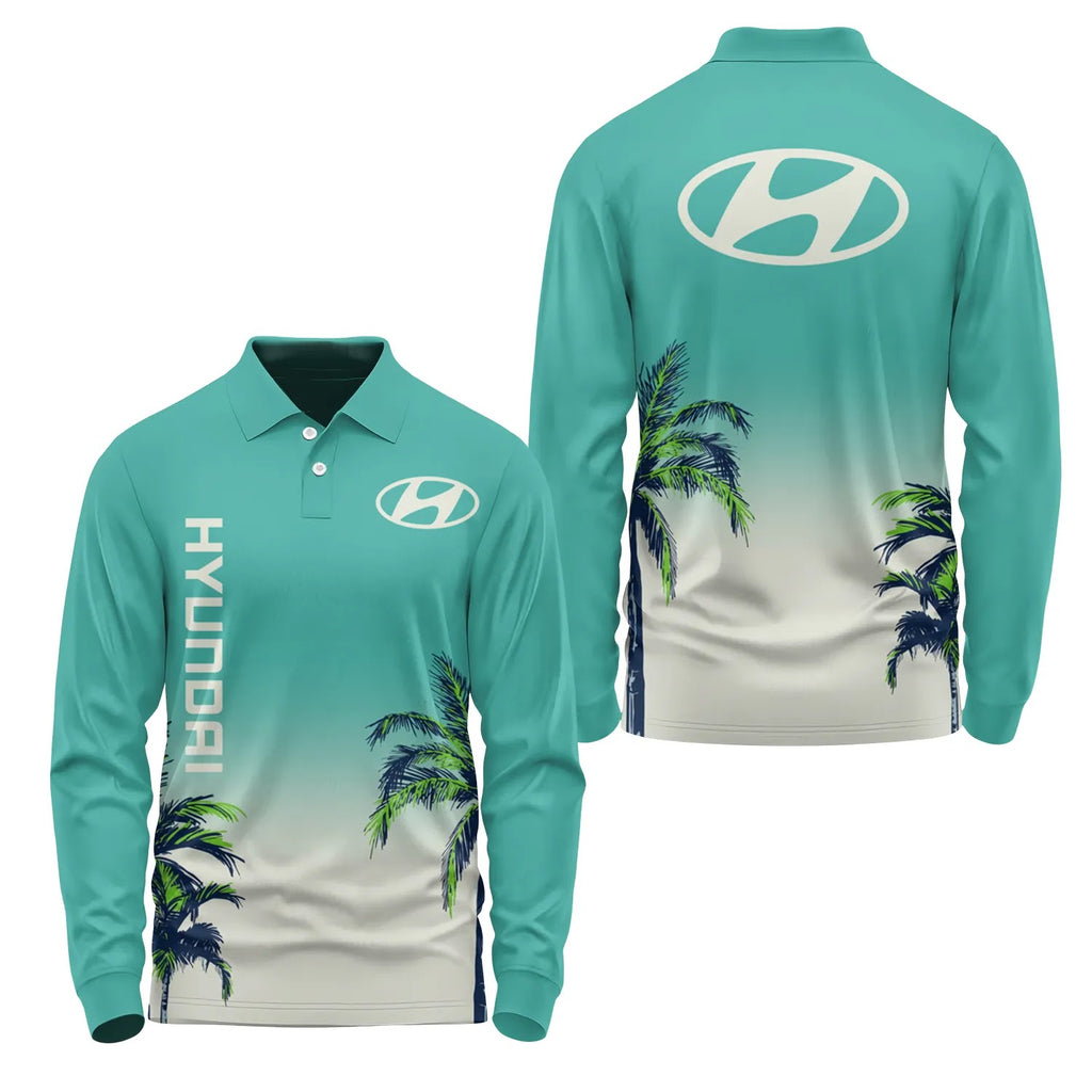 Hyundai Long Sleeve Polo SHW020