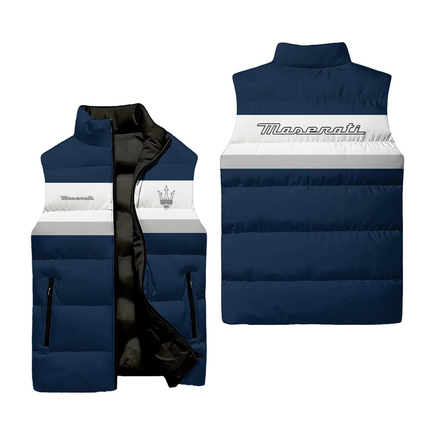 Maserati Sleeveless Puffer Jacket SC046