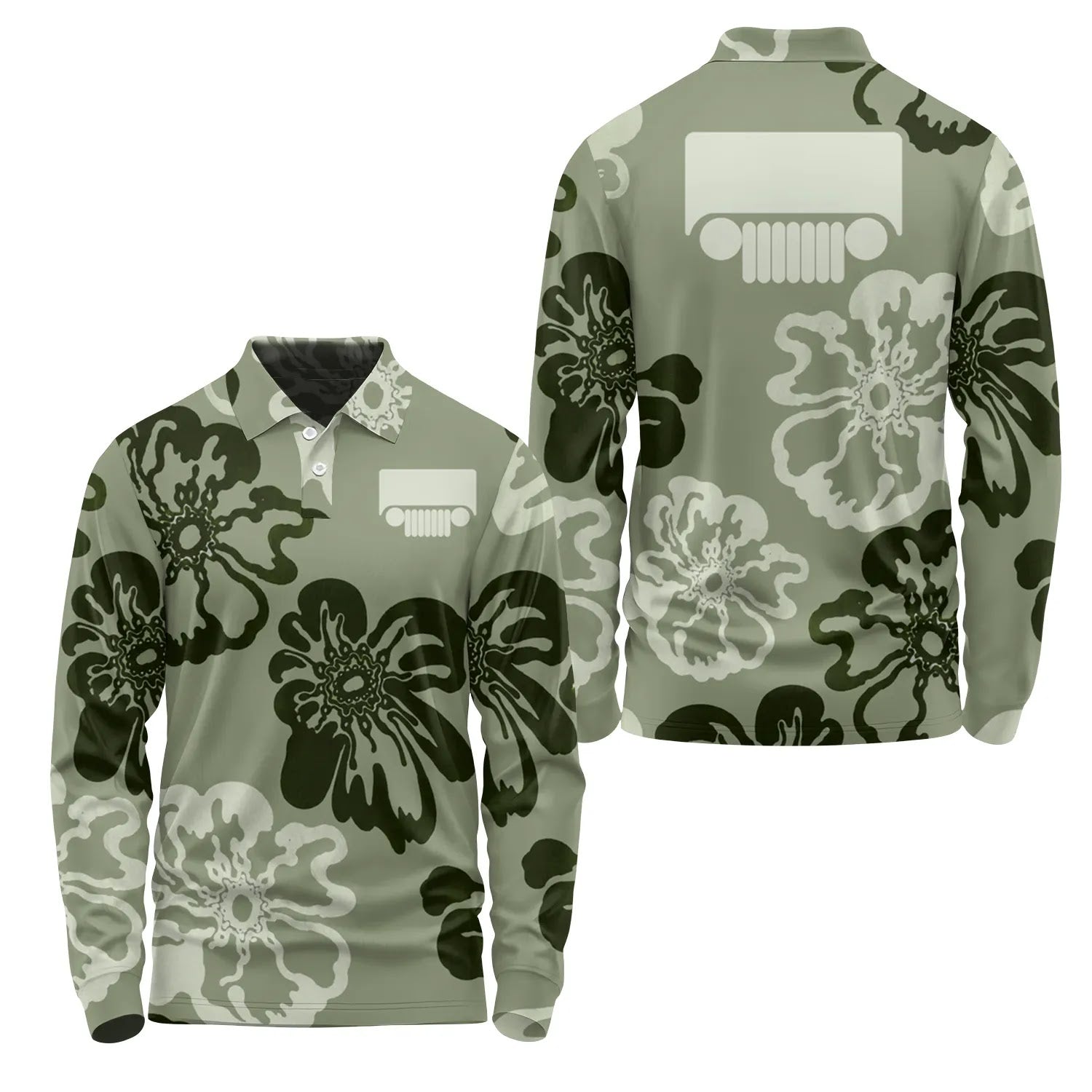 Jeep Long Sleeve Polo SHW073