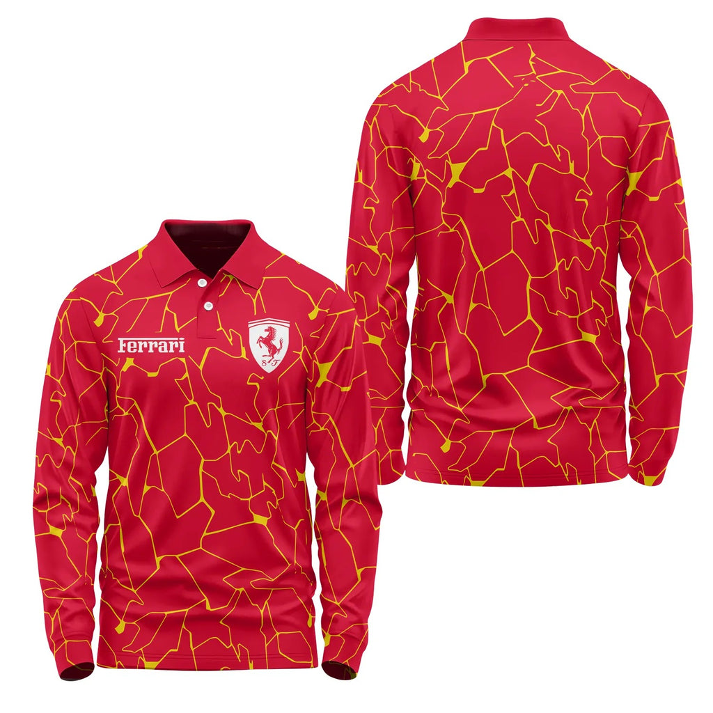 Ferrari Long Sleeve Polo SC103