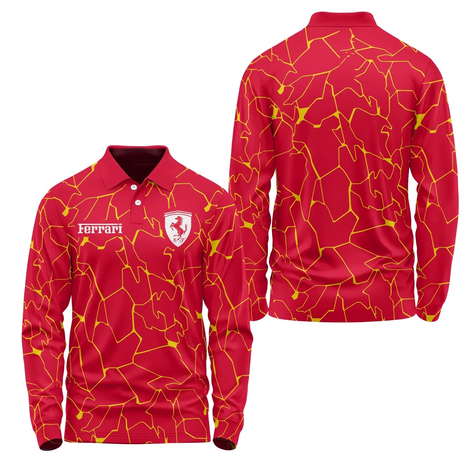 Ferrari Long Sleeve Polo SC103