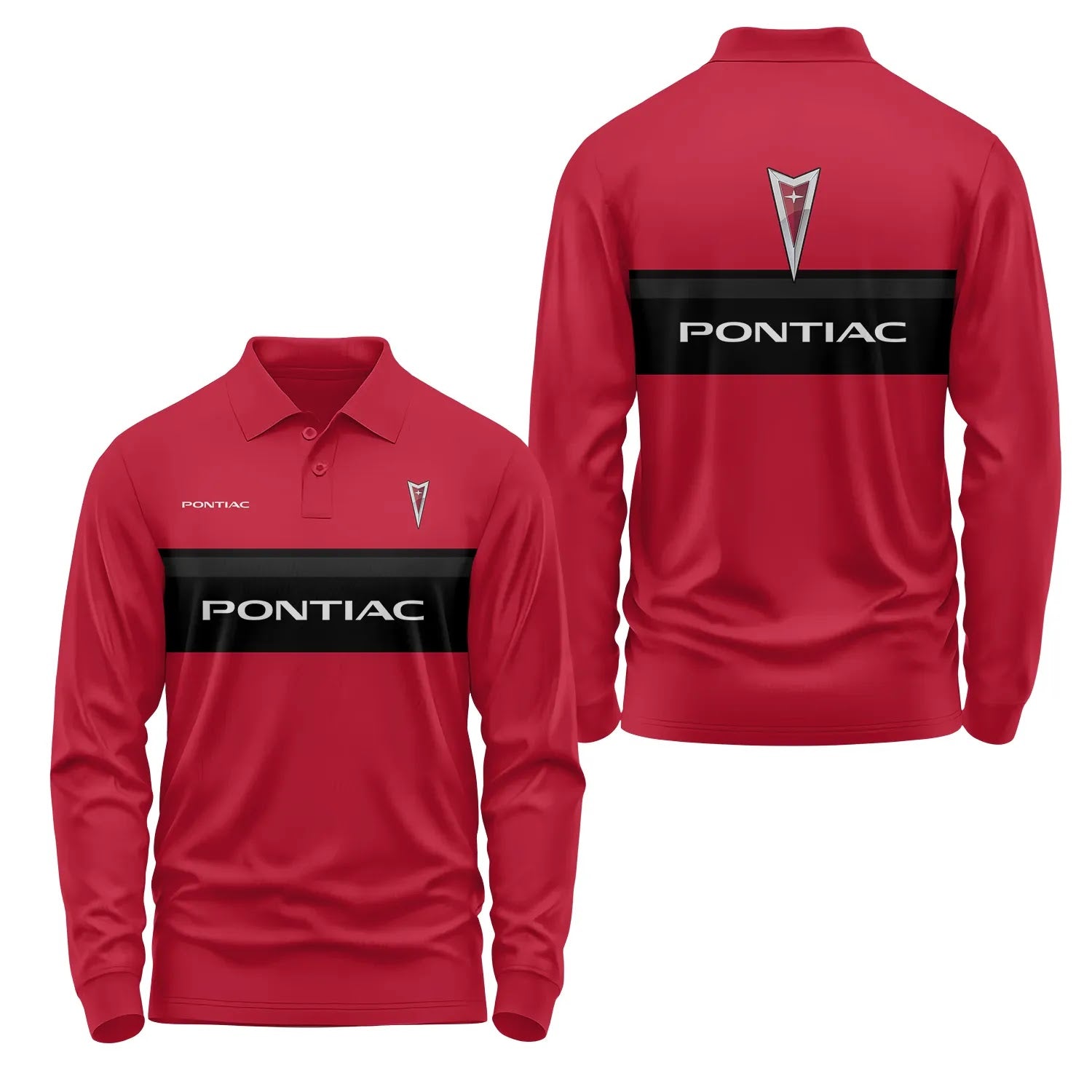 Pontiac Long Sleeve Polo SC051