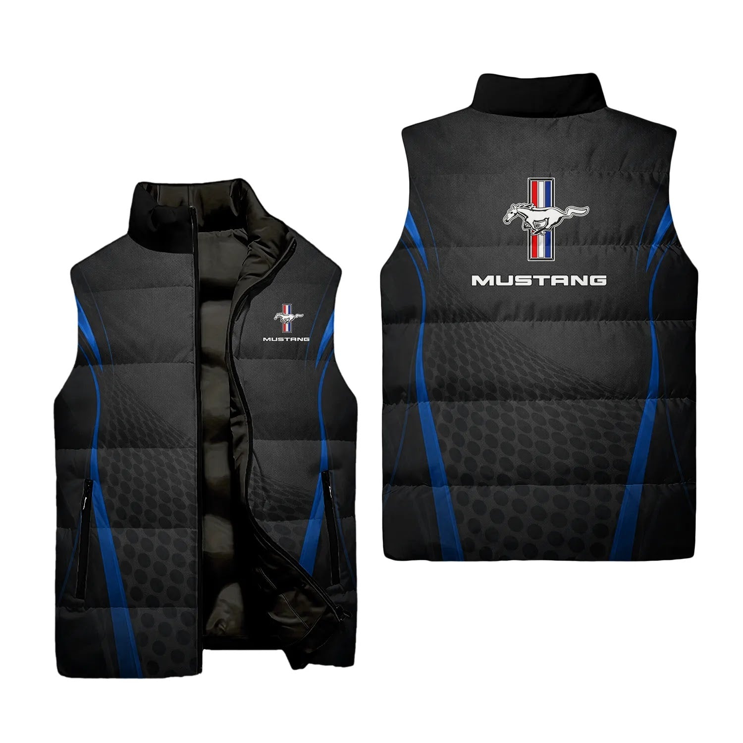 Ford Mustang Sleeveless Puffer Jacket SC056