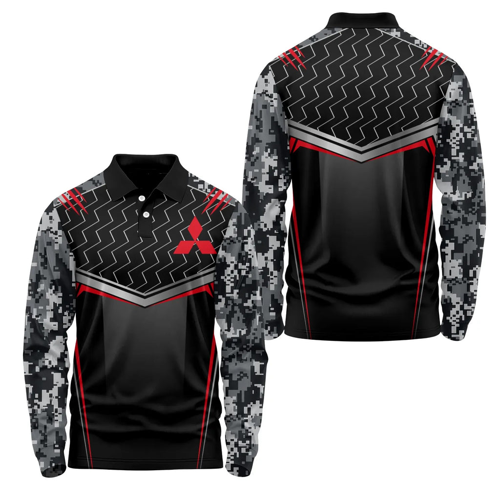Mitsubishi Long Sleeve Polo SC115