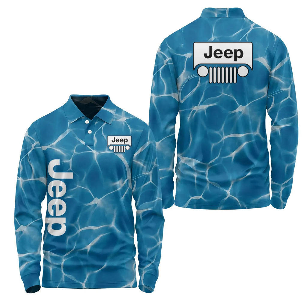 Jeep Long Sleeve Polo SHW035
