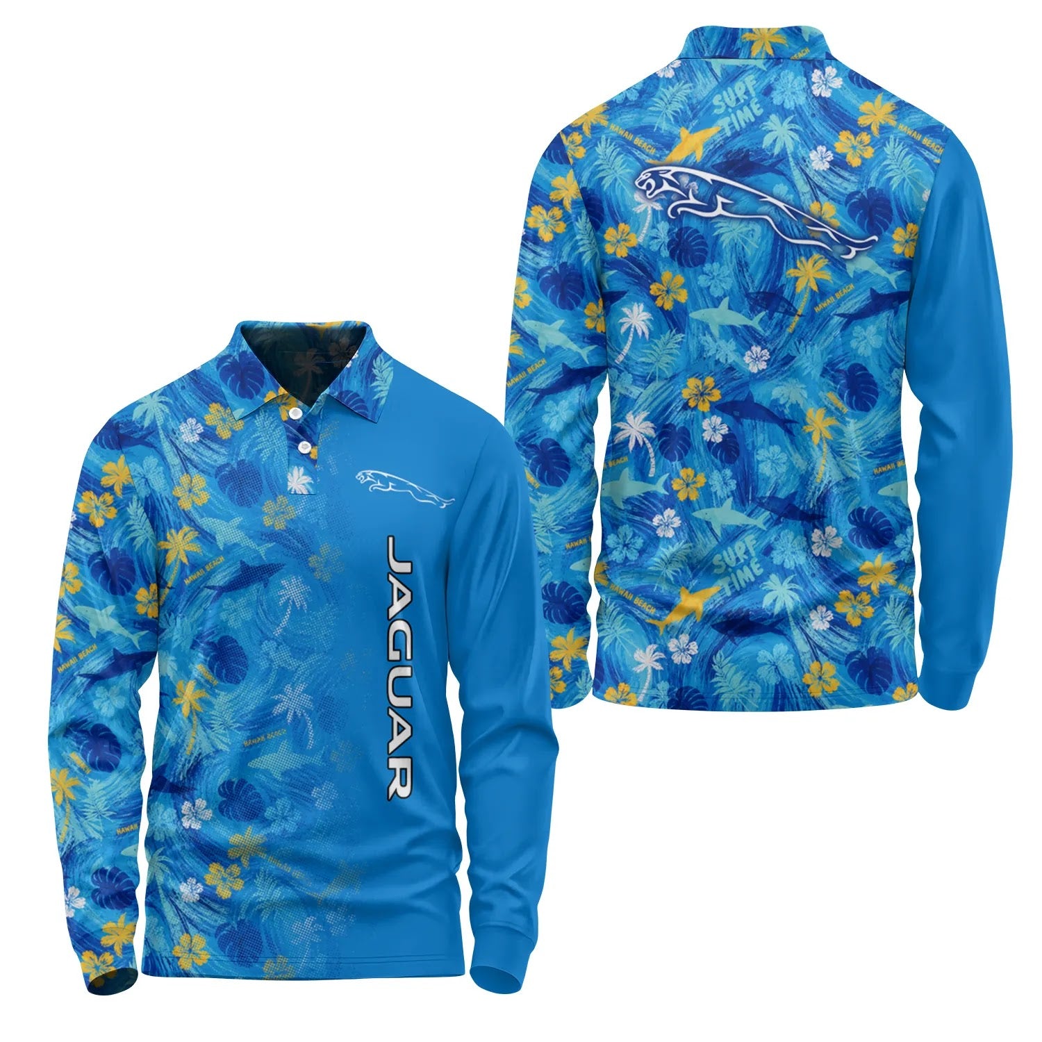 Jaguar Long Sleeve Polo SHW027