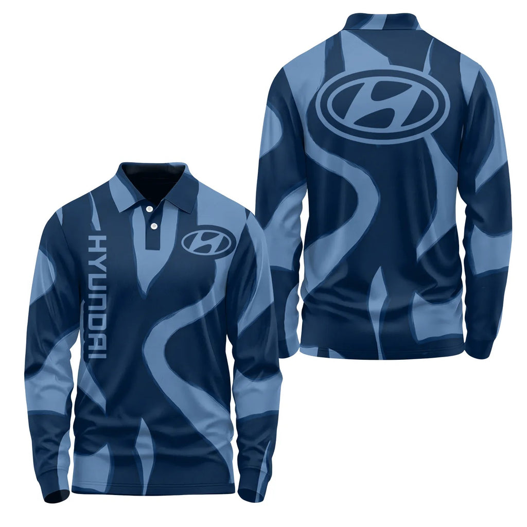 Hyundai Long Sleeve Polo SHW068