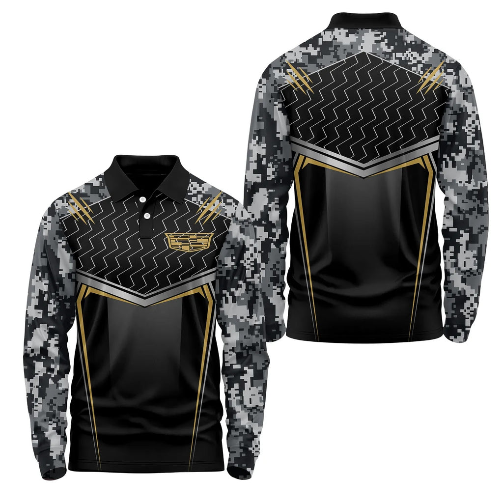 Cadillac Long Sleeve Polo SC115
