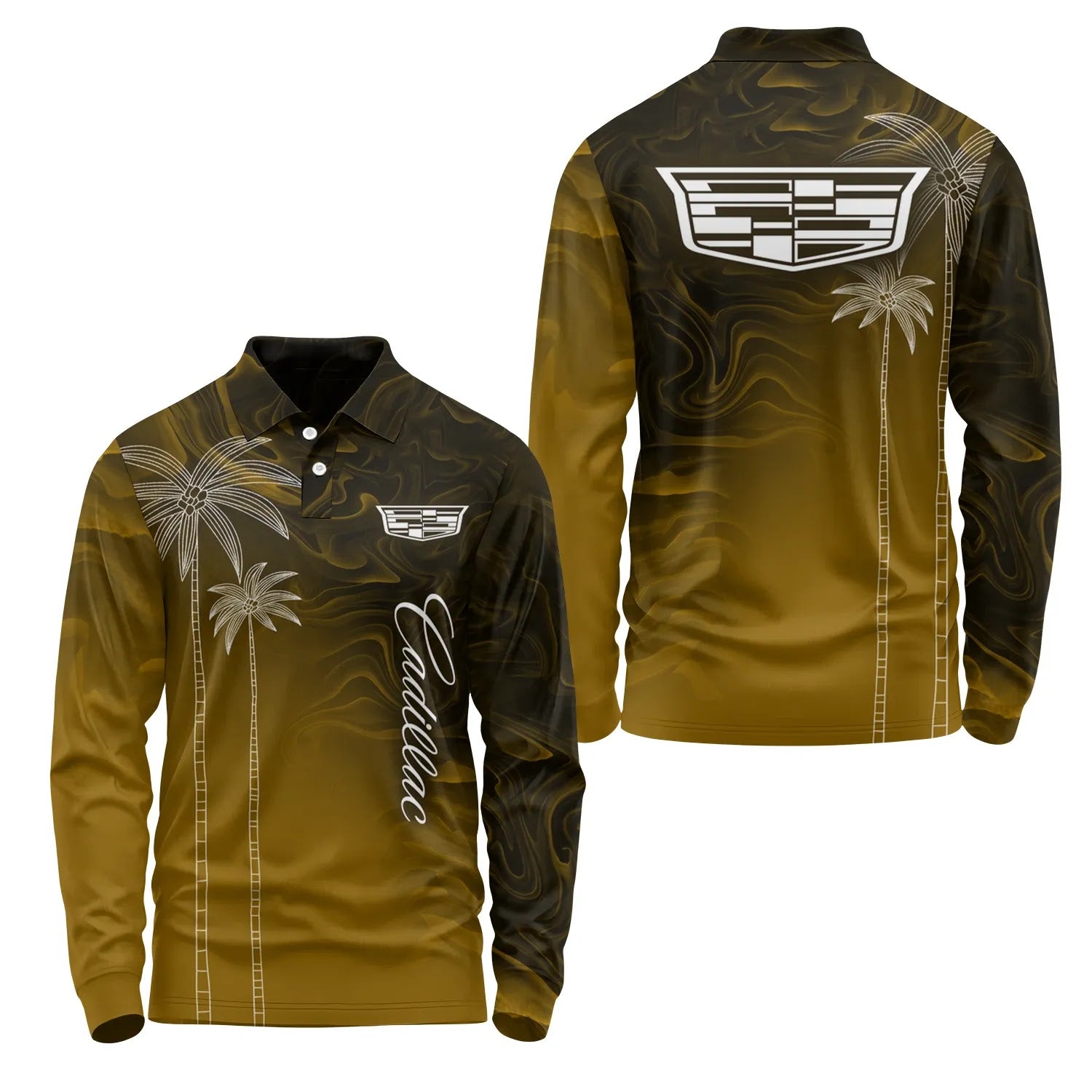 Cadillac Long Sleeve Polo SHW070
