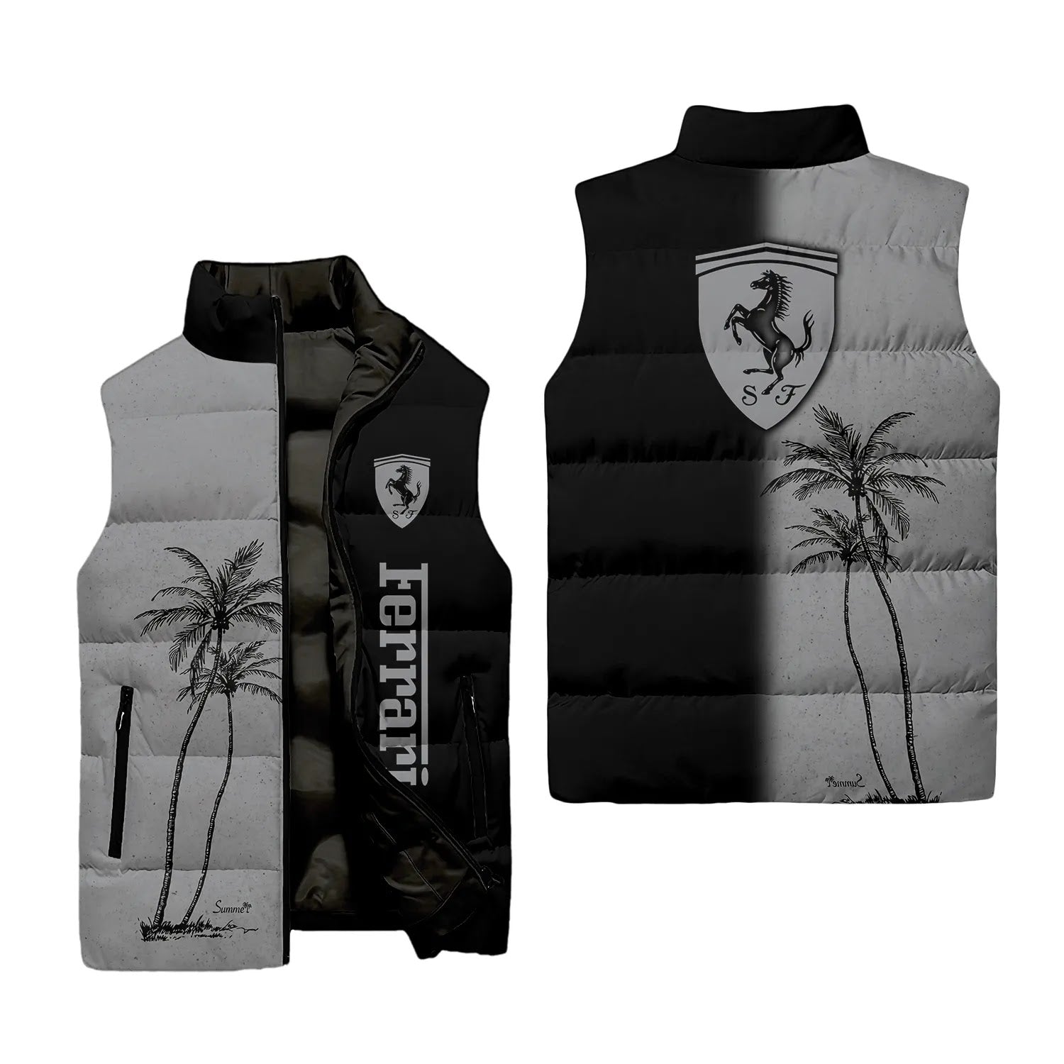 Ferrari Sleeveless Puffer Jacket SHW037