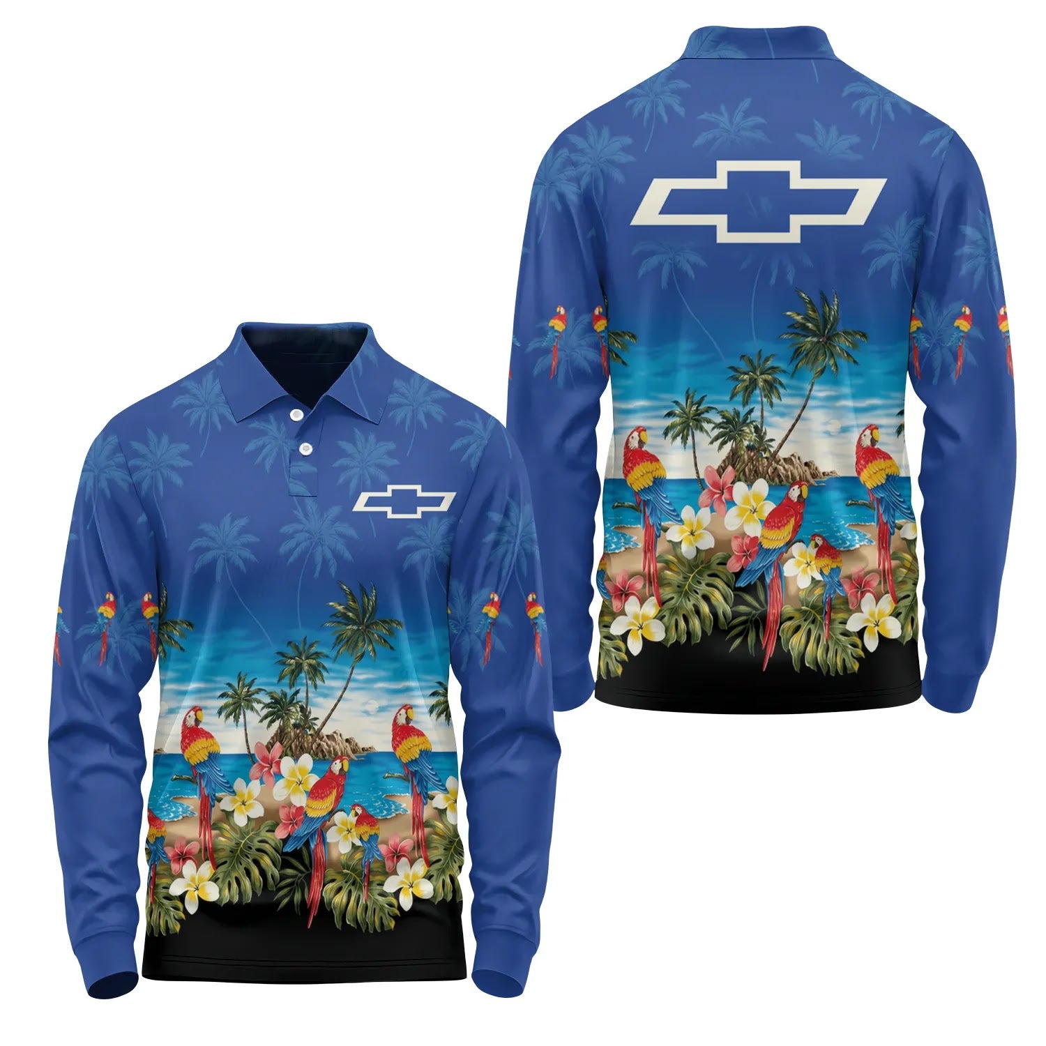 Chevrolet Long Sleeve Polo SHW005