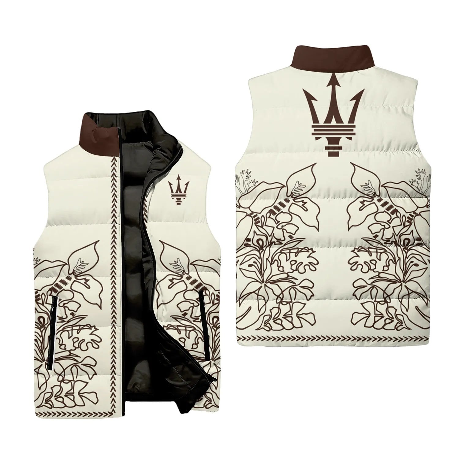 Maserati Sleeveless Puffer Jacket SHW064