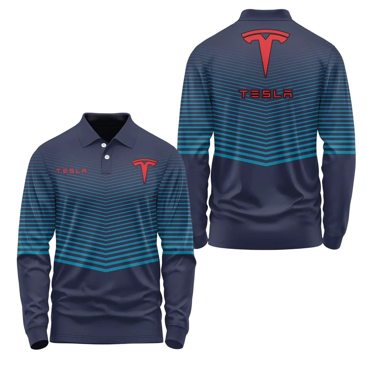 Tesla Long Sleeve Polo SC099