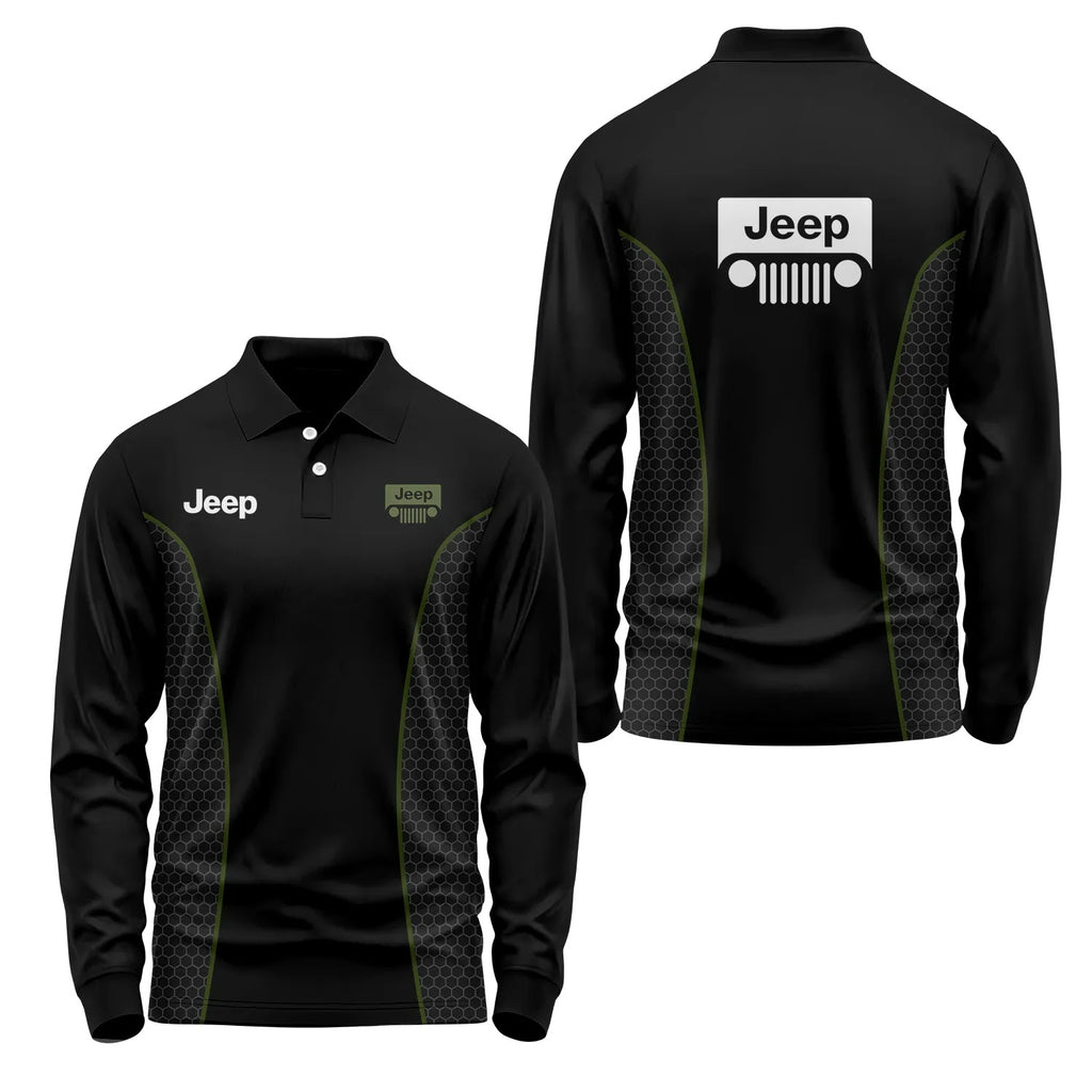 Jeep Long Sleeve Polo SC072