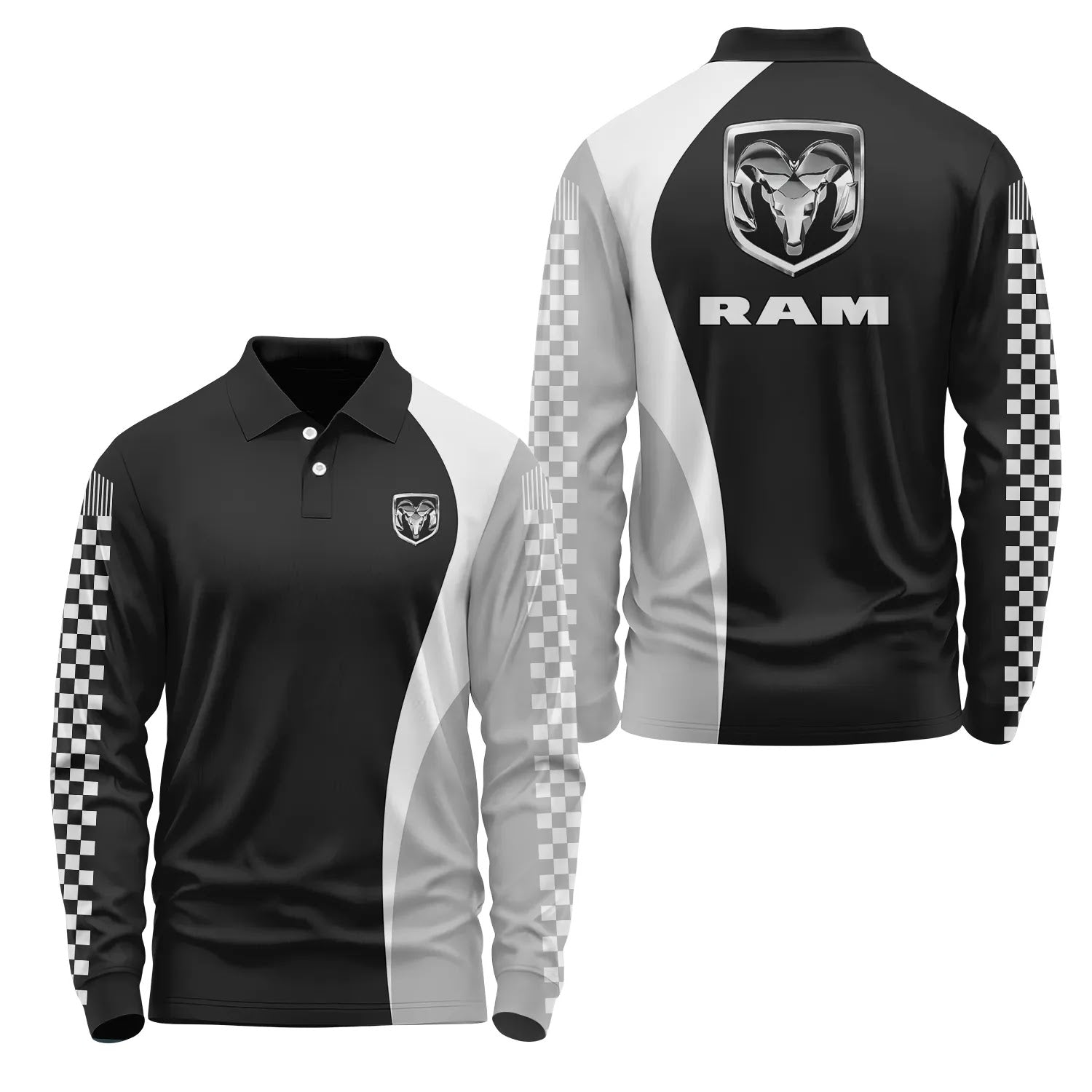 Ram Long Sleeve Polo SC073