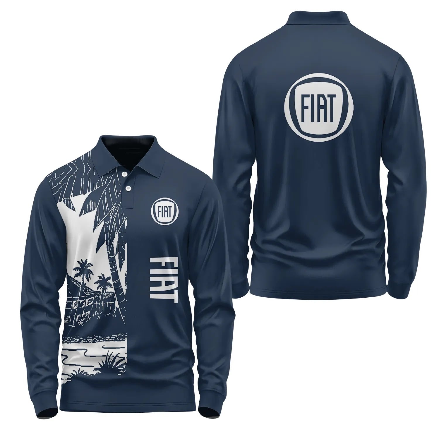 Fiat Long Sleeve Polo SHW031