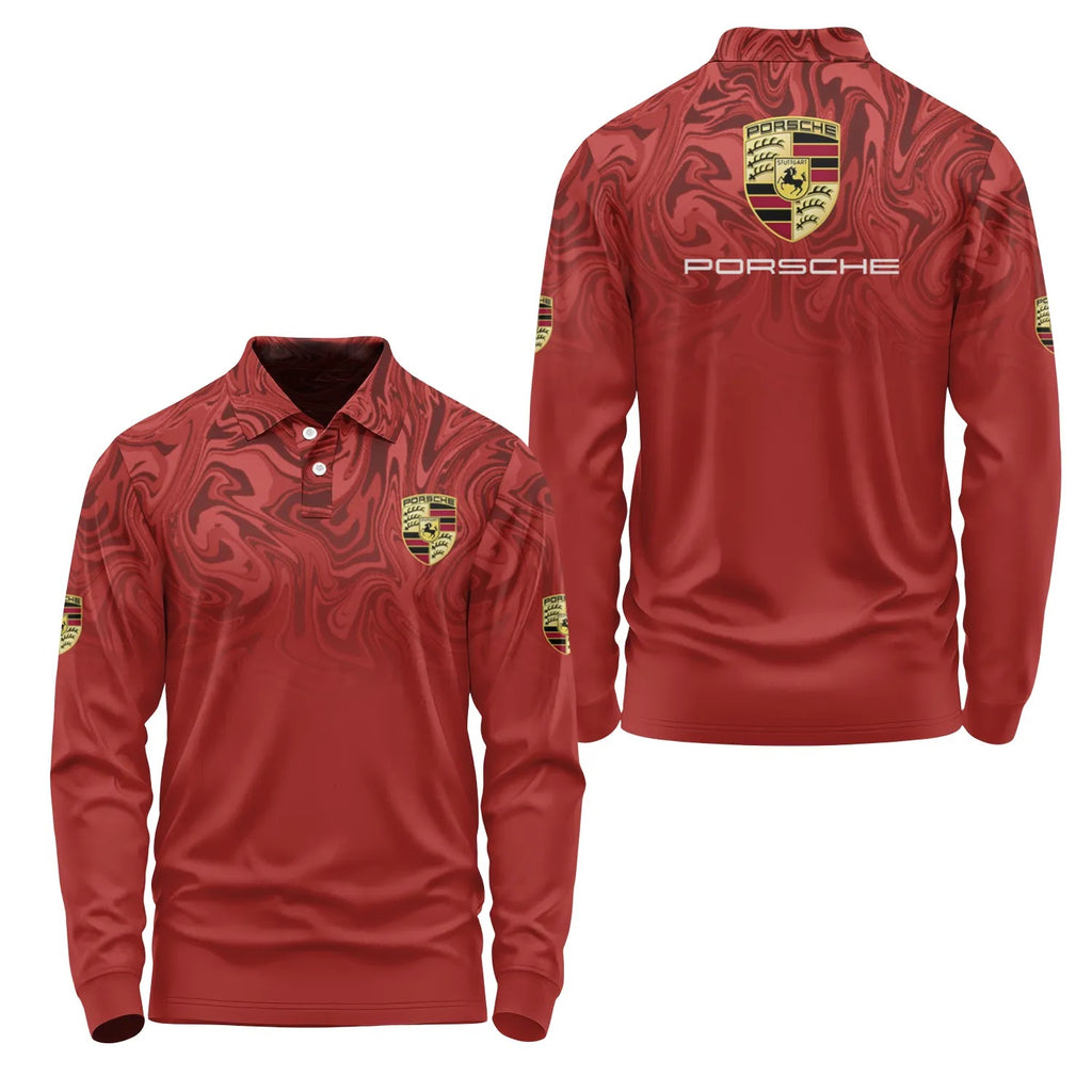 Porsche Long Sleeve Polo SC091