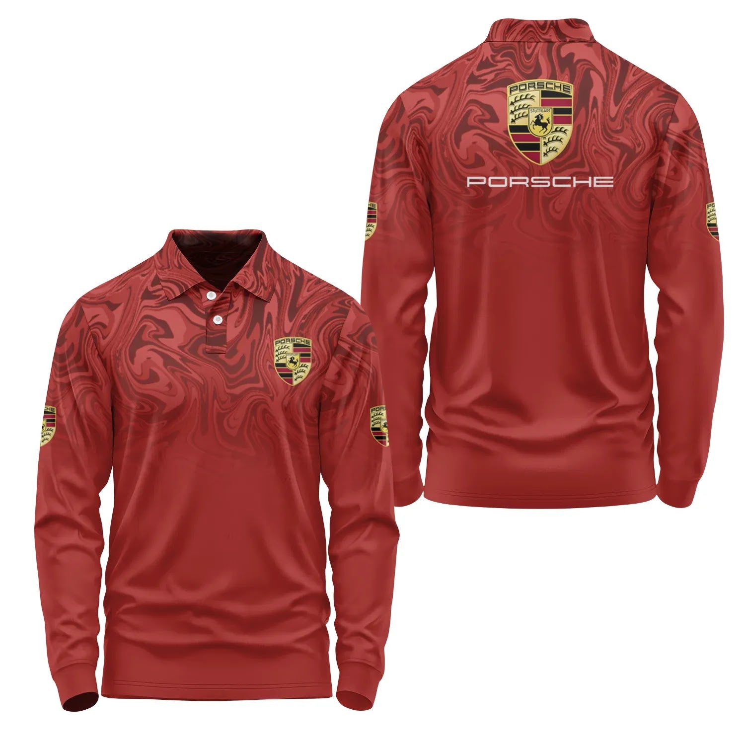Porsche Long Sleeve Polo SC091