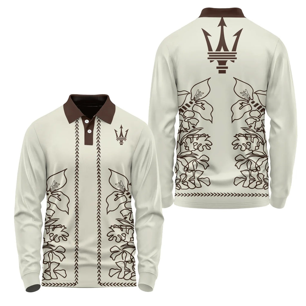 Maserati Long Sleeve Polo SHW064