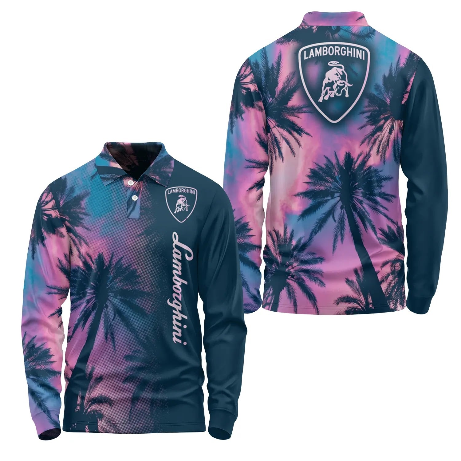 Lamborghini Long Sleeve Polo SHW030