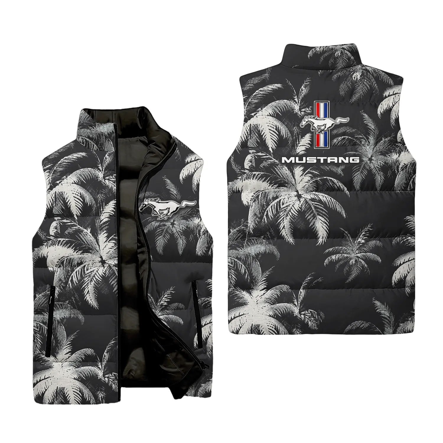 Ford Mustang Sleeveless Puffer Jacket SC112