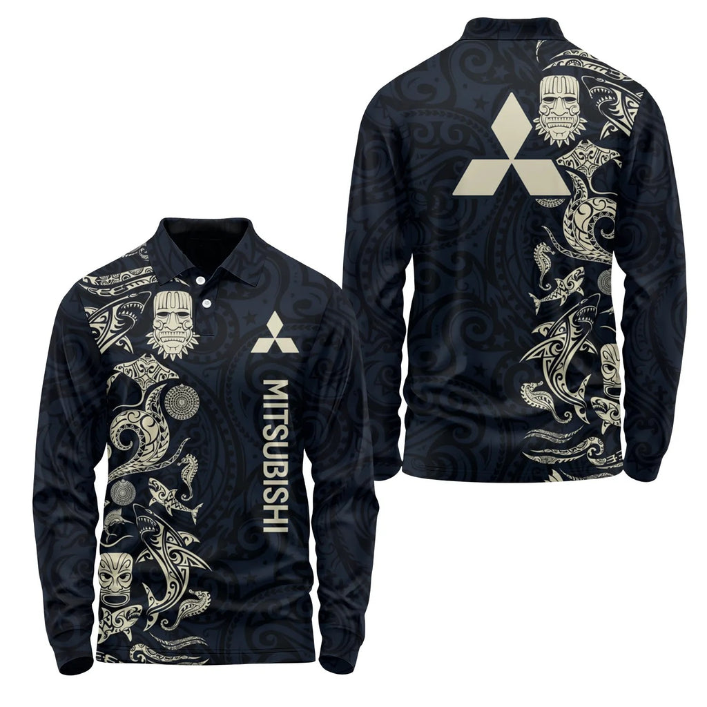 Mitsubishi Long Sleeve Polo SHW033