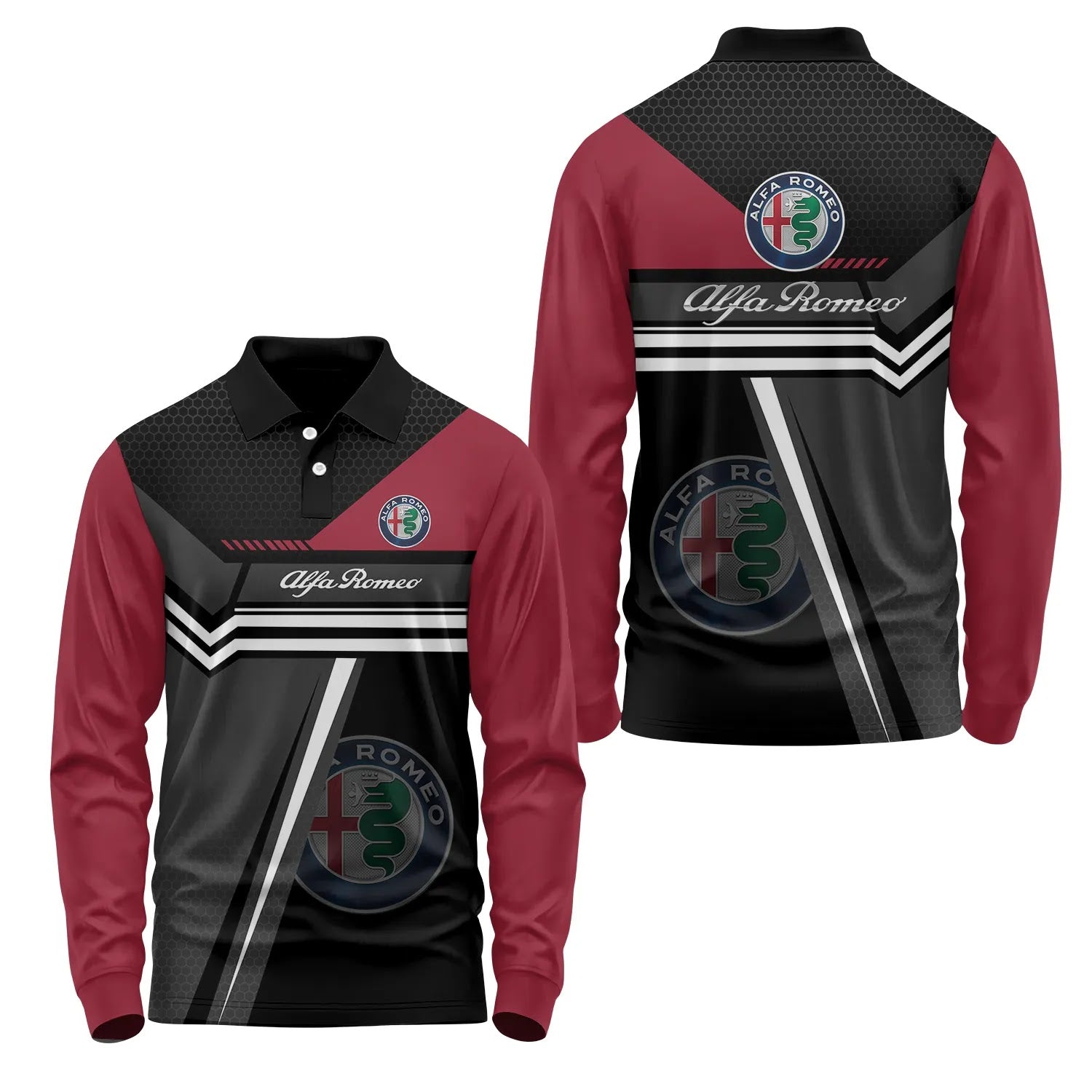 Alfa Romeo Long Sleeve Polo SC071