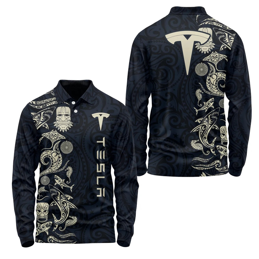 Tesla Long Sleeve Polo SHW033
