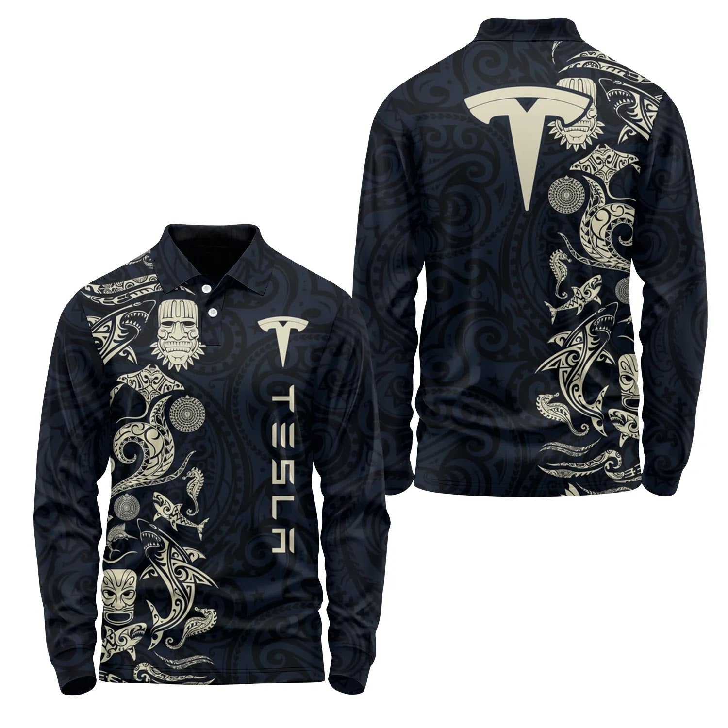 Tesla Long Sleeve Polo SHW033