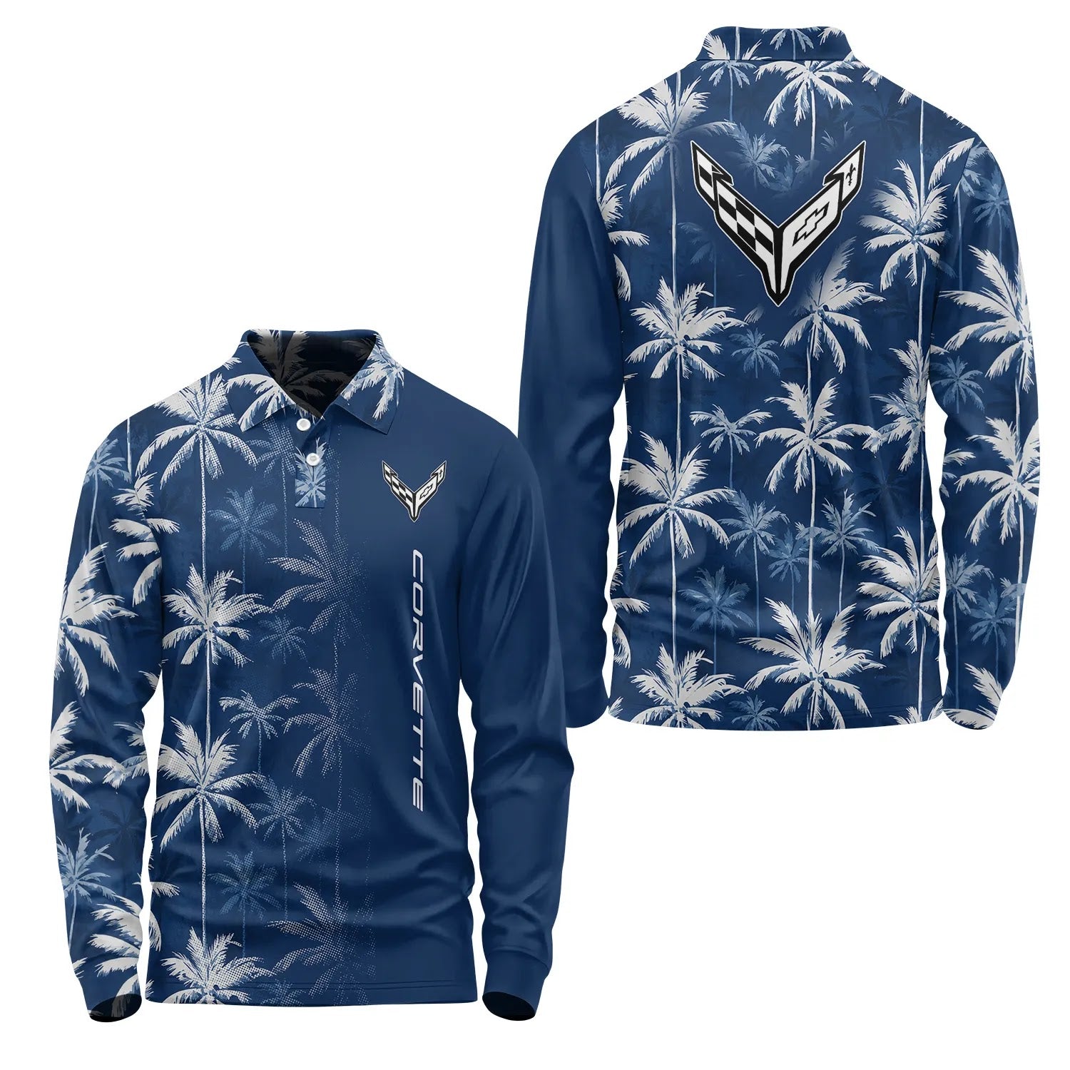Corvette Long Sleeve Polo SHW032
