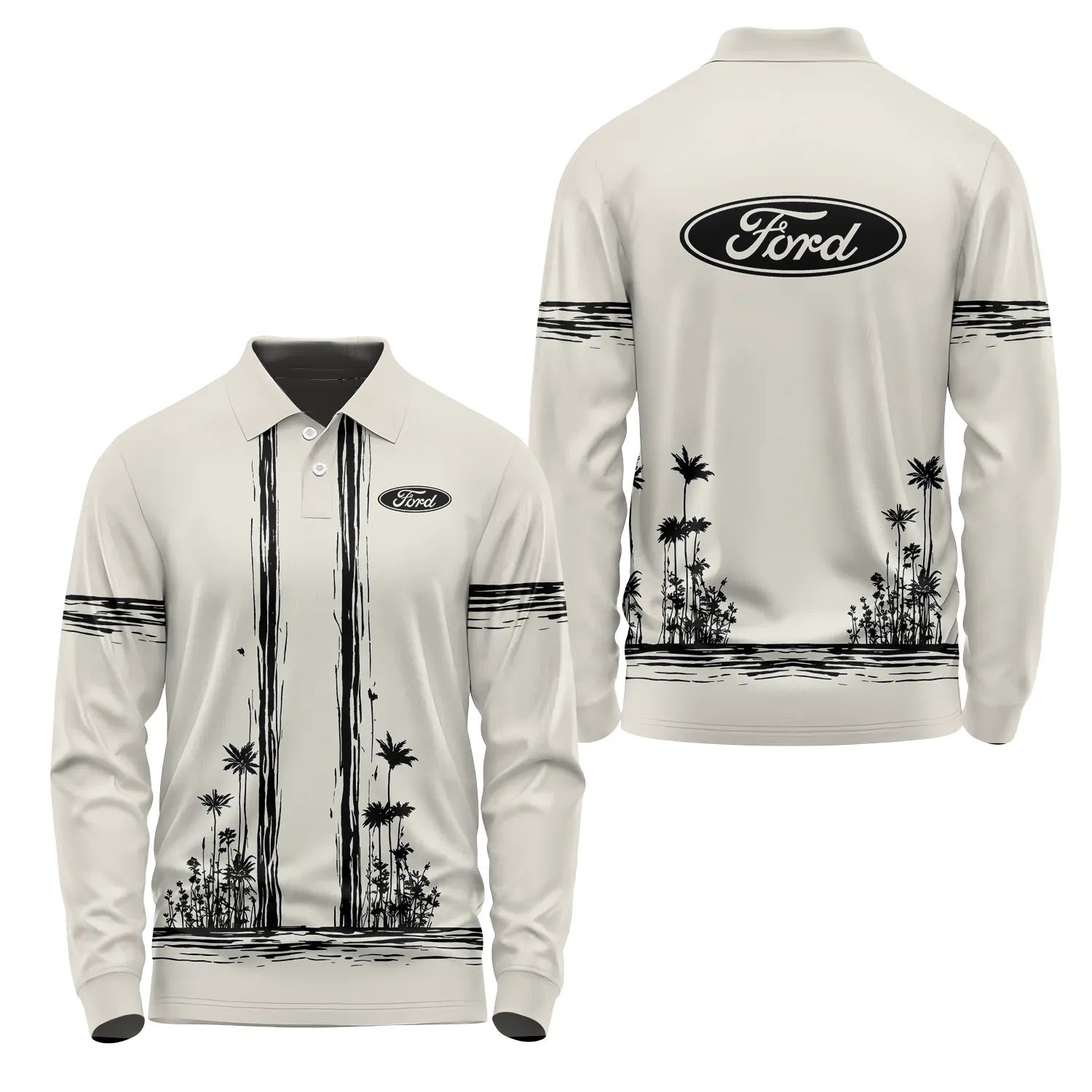 Ford Long Sleeve Polo SHW043