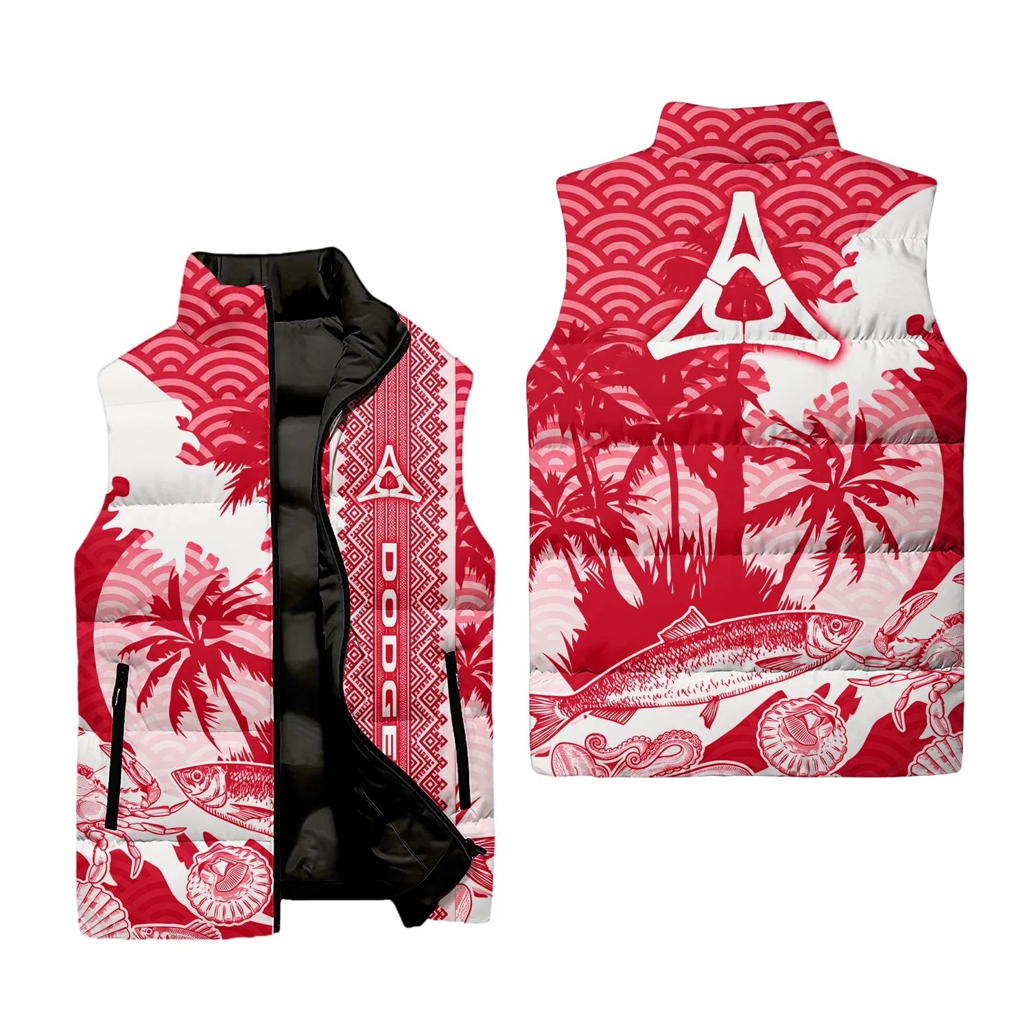 Dodge Sleeveless Puffer Jacket SHW038