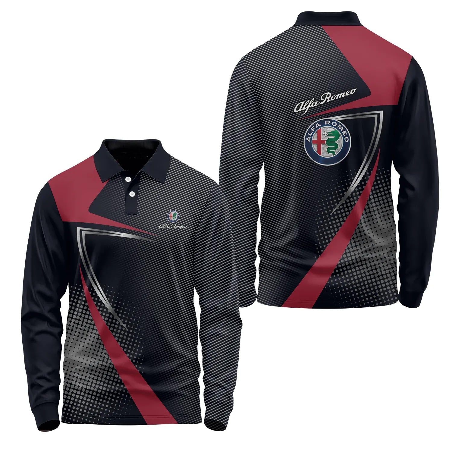 Alfa Romeo Long Sleeve Polo SC059