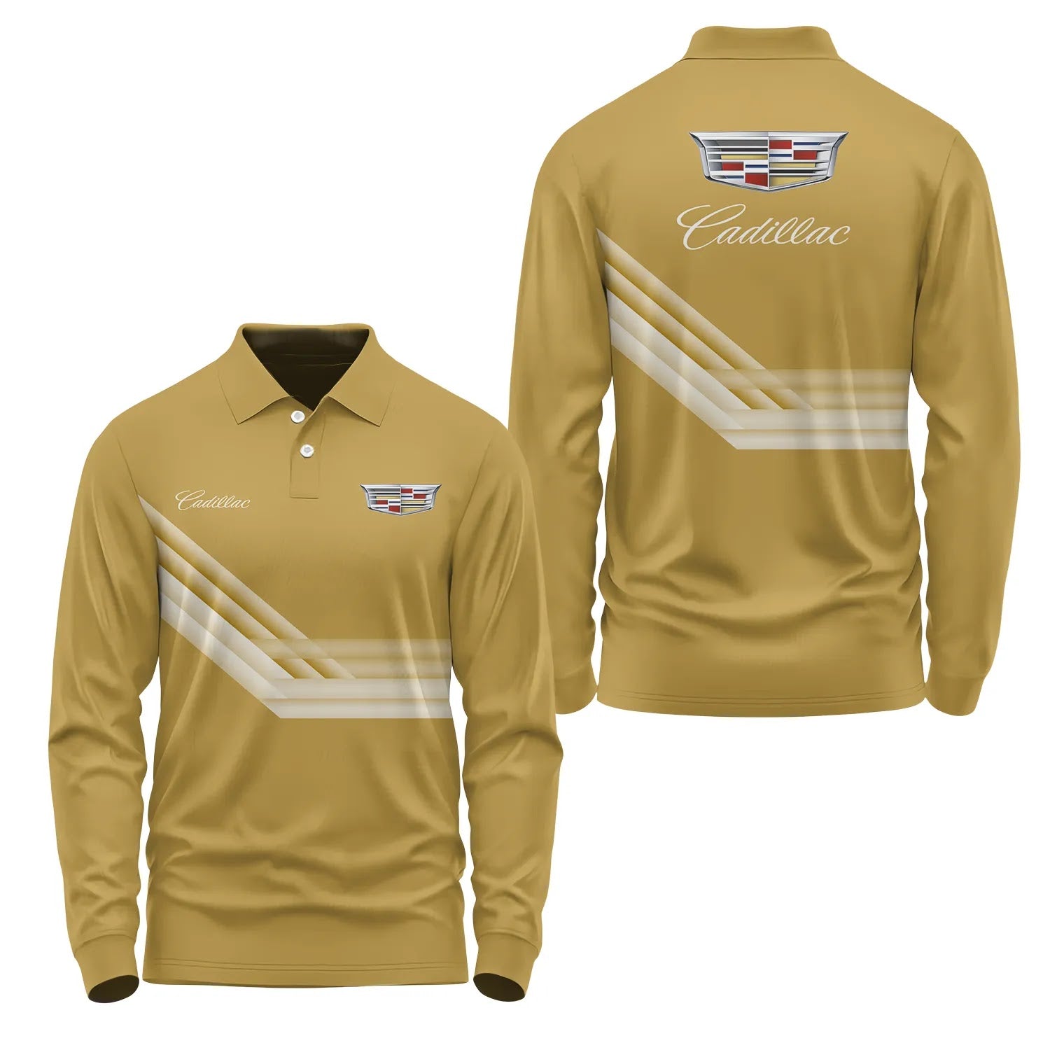 Cadillac Long Sleeve Polo SC106